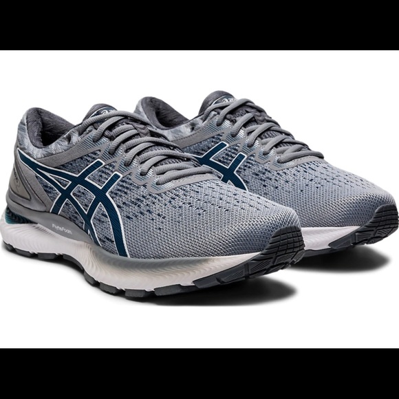 ASICS Shoes | Mint ASICS Gel Nimbus 22 Knit Piedmont Grey Mens Sz 14 Worn 1x | Color: Blue/Gray | Size: 14 | 5hannah's Closet